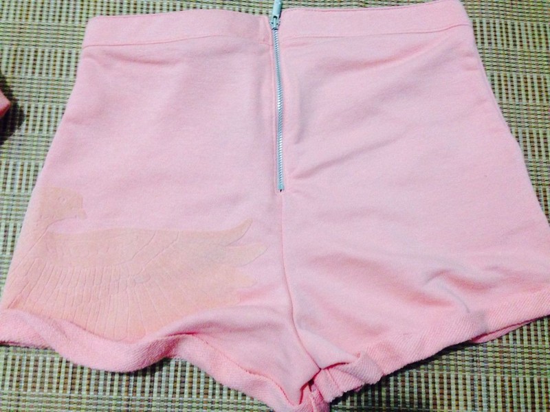 Adidas Originals Womens Rita Ora High Waist Shorts S11812 Peach Summer Shorts
