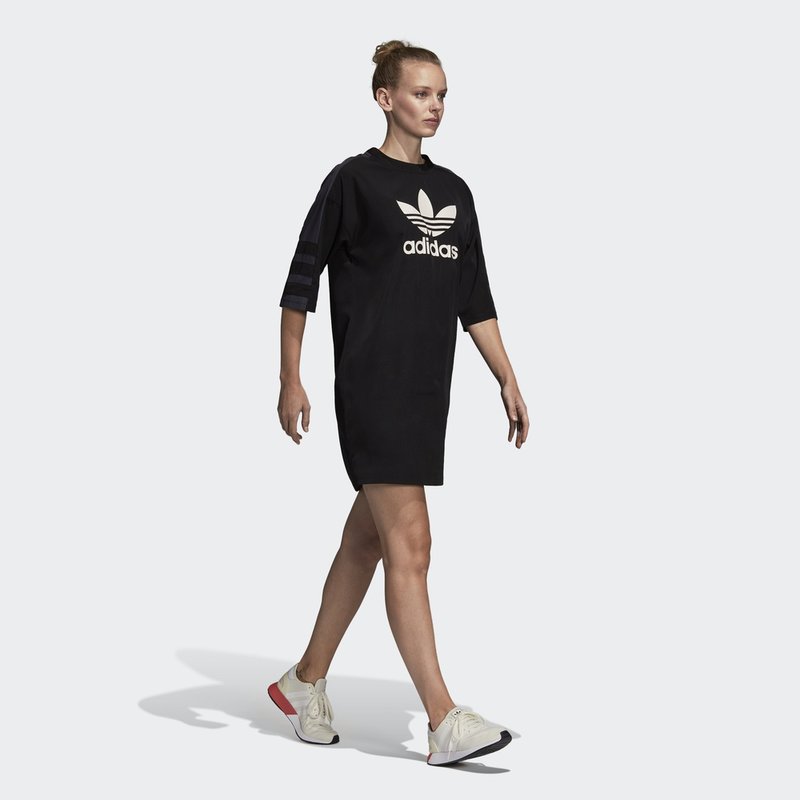 Adidas Originals Trefoil Tees Drees DP8593 Black Skirt