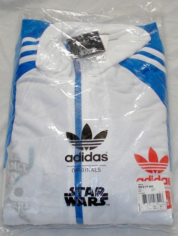 Original Adidas Star Wars Superstar Skywalker Hockey TT O58779 Authentic Adidas Track Top Jacket