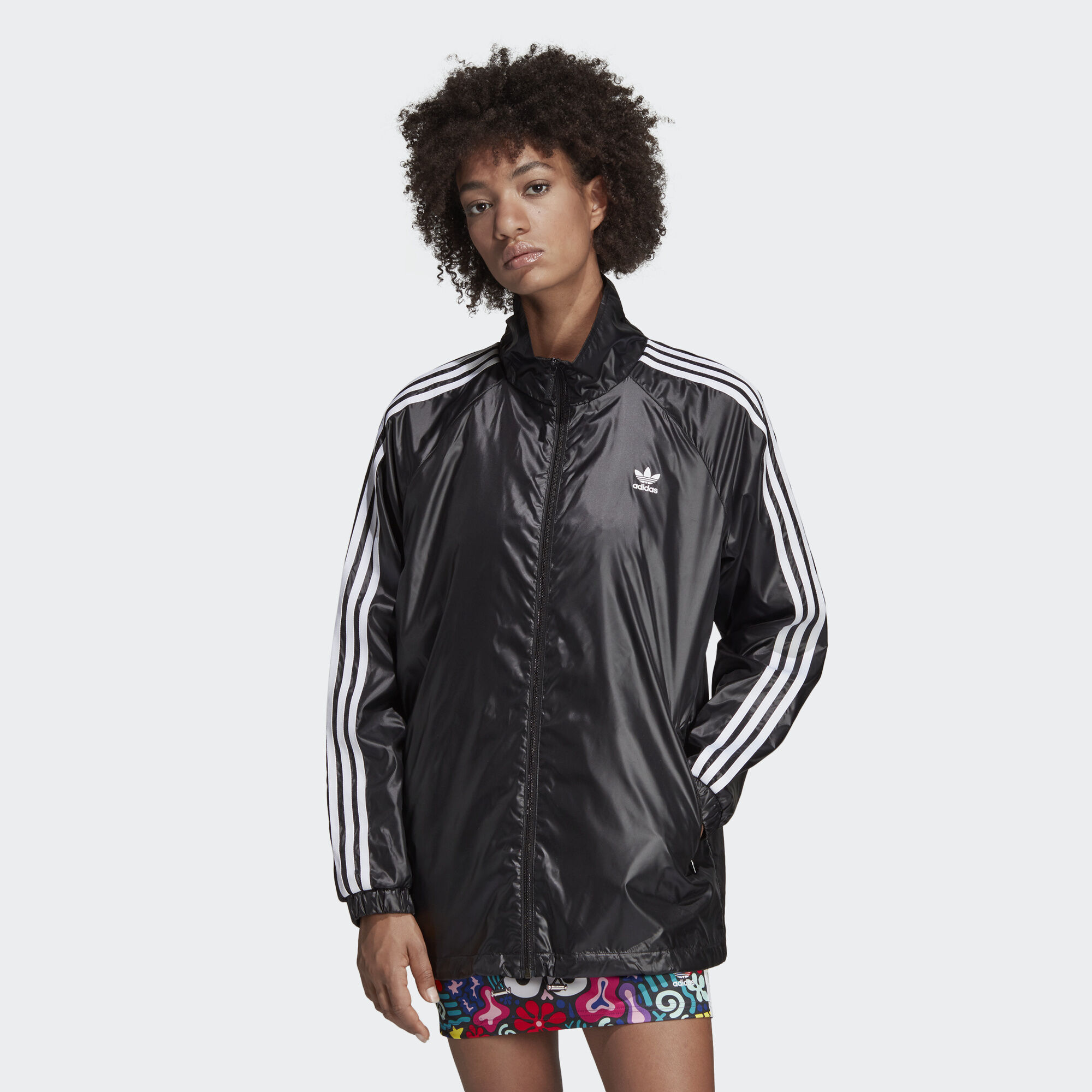 Adidas Original Womens Hattie Wright  Windbreaker DV2655 Jacket All-Over Wright Jacket