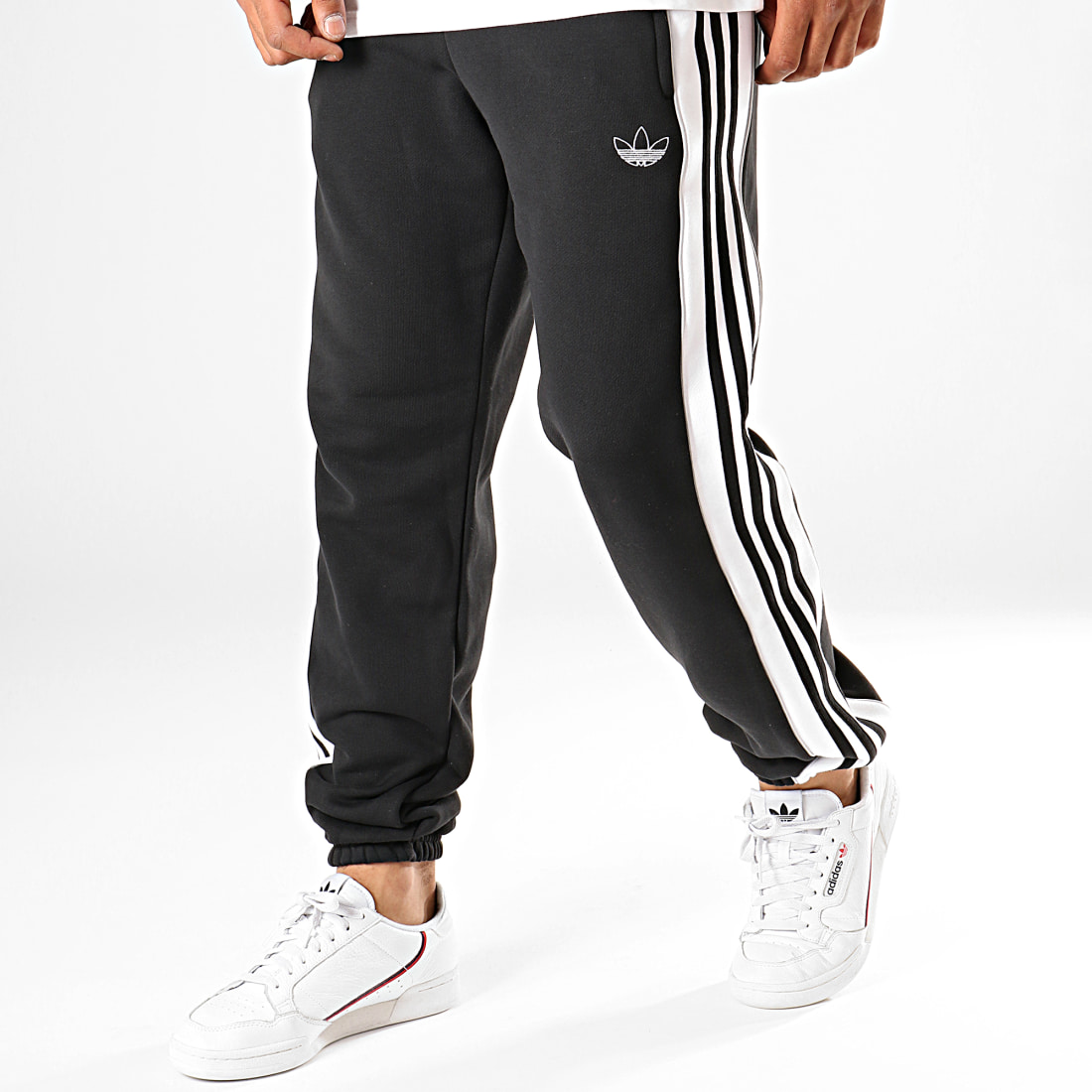 Adidas Originals 3 Stripes Panel Sweat ED6255 Black Pants Jogger ED6258 Grey Pants