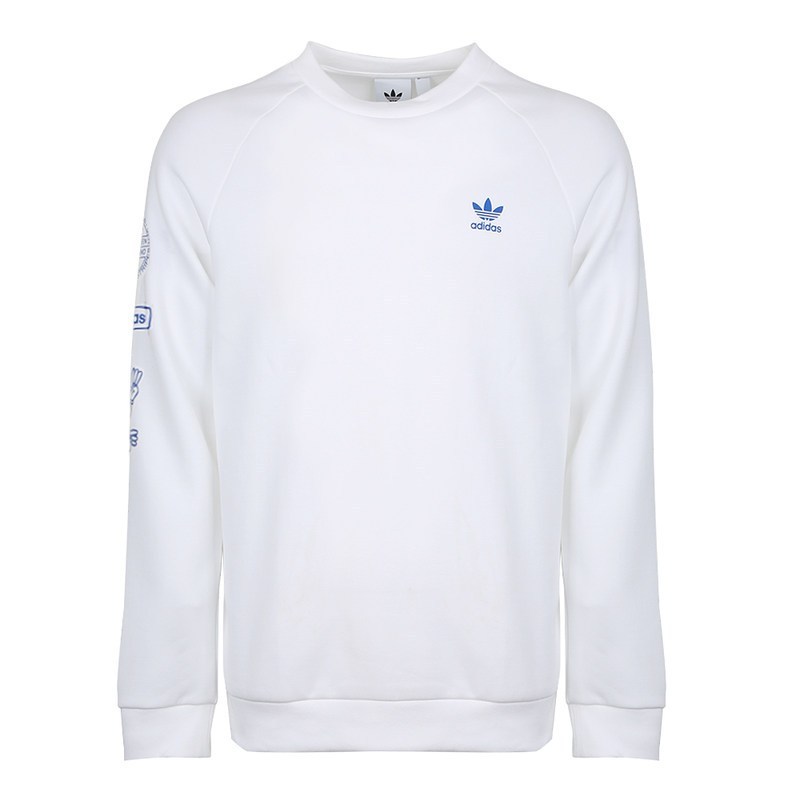 Adidas Original Graphic Crew DP8576 Black Sweater DP8575 White Tshirt