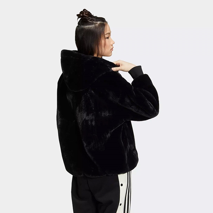 Adidas Adibreak Fur Womens IC8130 Fleece Hoodie