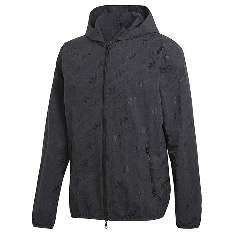 Adidas Mens All Over Print Windbreaker CE1549 Black Hoody