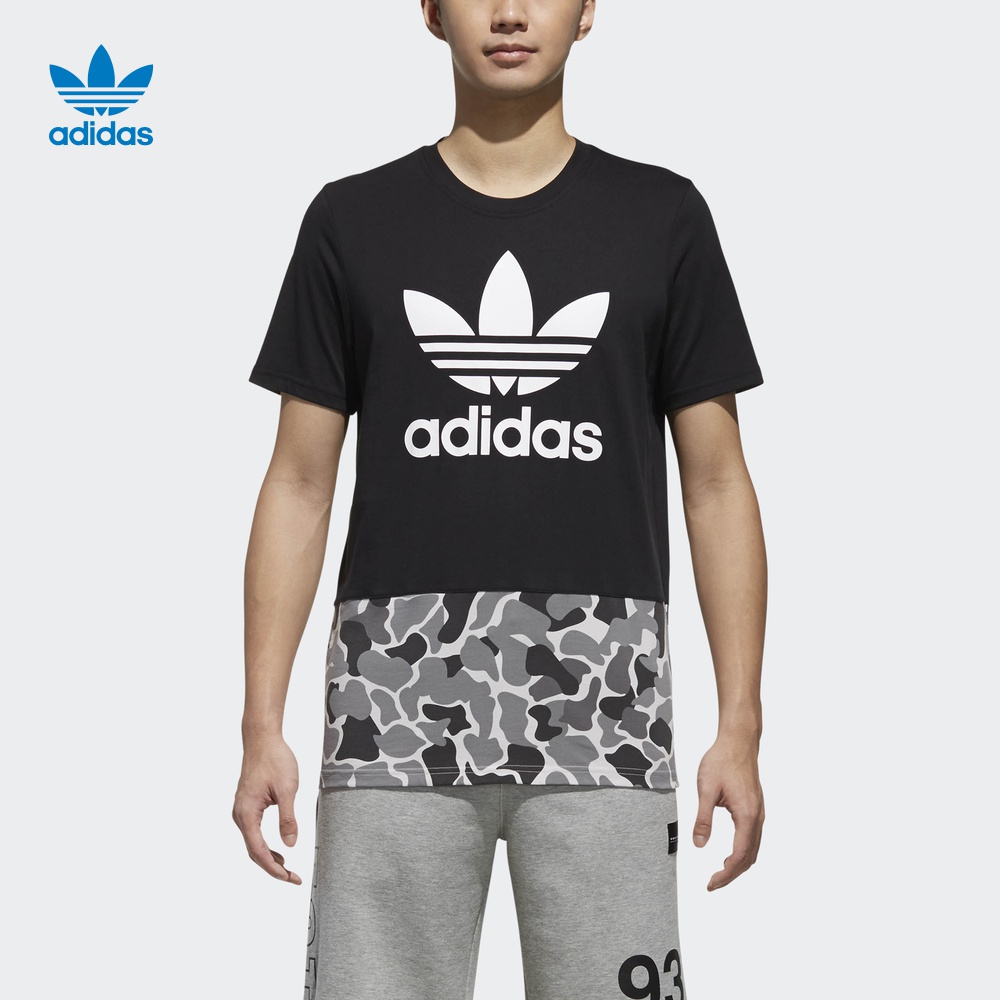 Original Adidas Mens Graphic Tees DN8033 White Tees DN8034 Black CB Tees