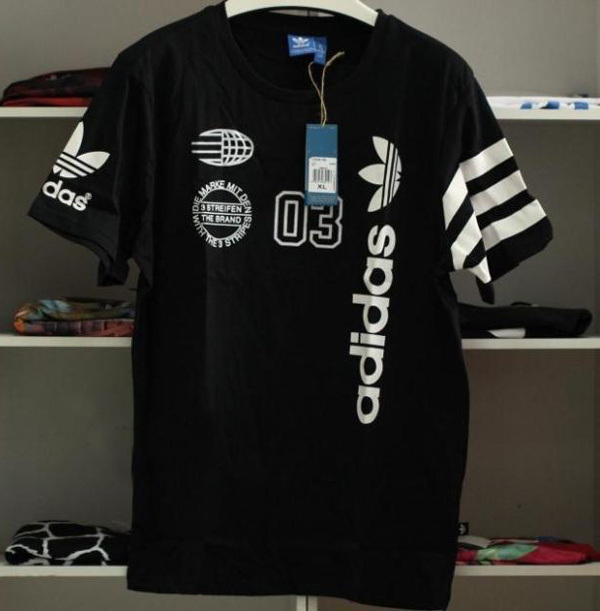 Adidas Original Mens Sports Essential Logo Tees S18630 Black Summer Tees