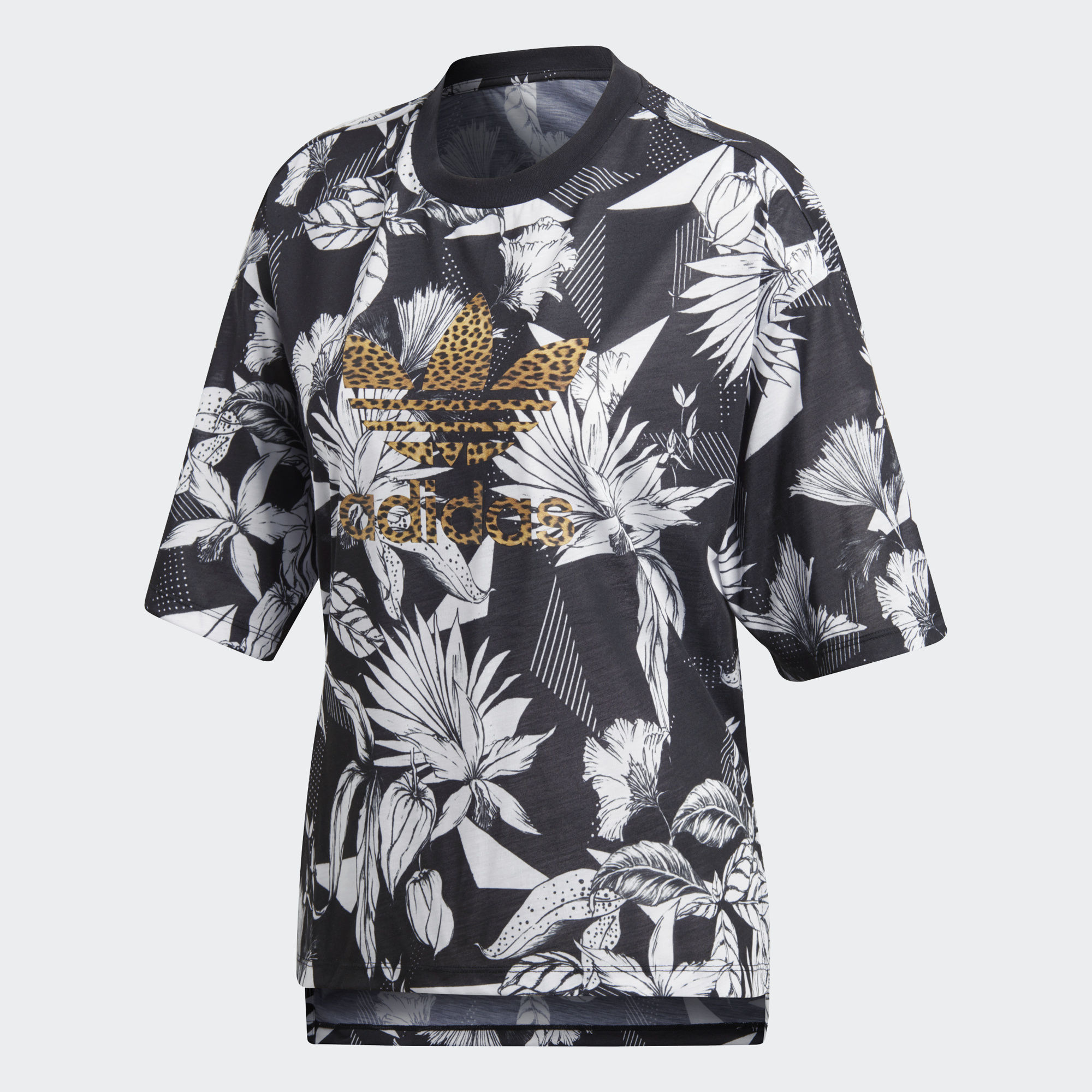 Adidas Womens Farm Tee CY7375 Multicolor Flowers Tshirt