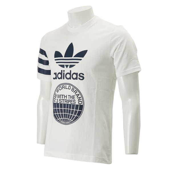 Adidas Playera Street Graph Original Blanco BP8892 Tees White Summber Tshirt