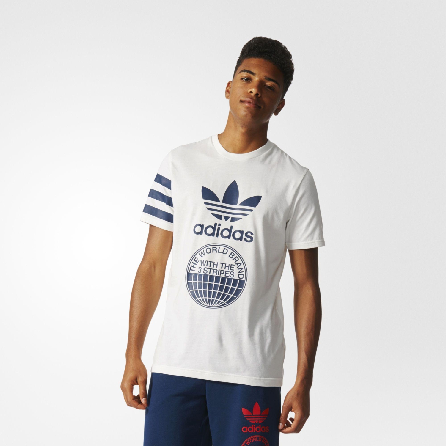 Adidas Playera Street Graph Original Blanco BP8892 Tees White Summber Tshirt