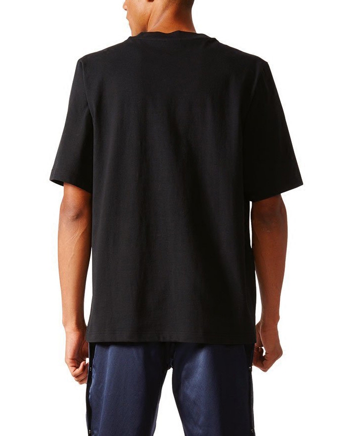 Adidas Originals AC Boxy Tees Mens Tonal Relax Fit BK7175 T-Shirt Black Summer Tees 