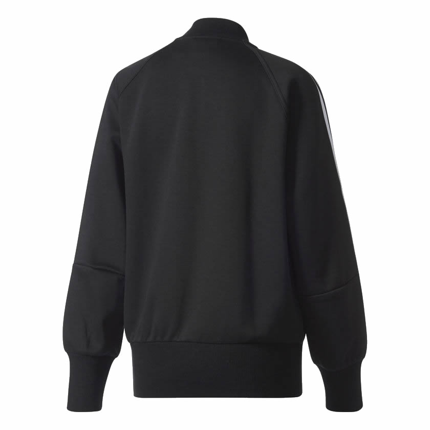 Adidas BR4436 Women Original 3 Stripe Track Top Jacket Black Superstar Jacket