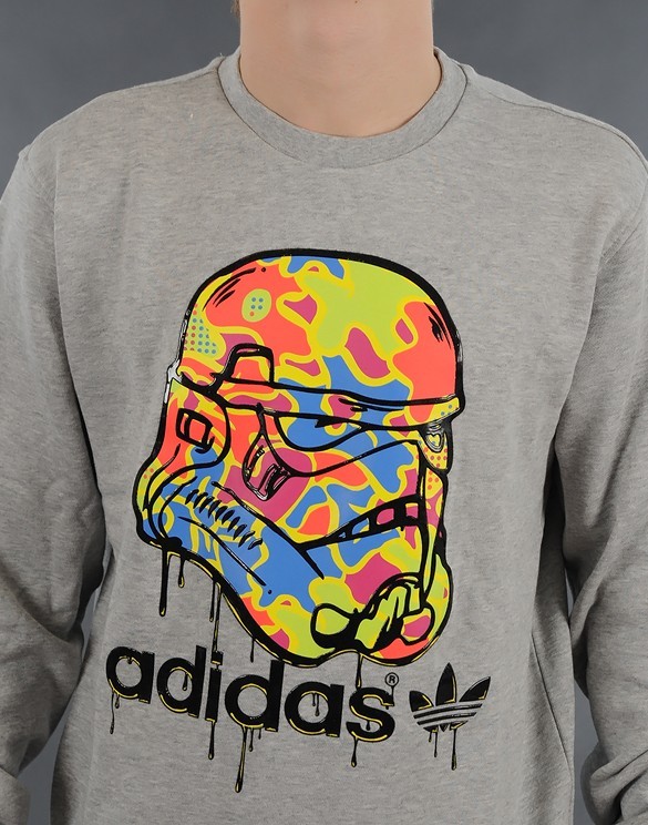 Original Adidas Sweatshirt Star Wars Camo Stormtrooper V33688 Track Top