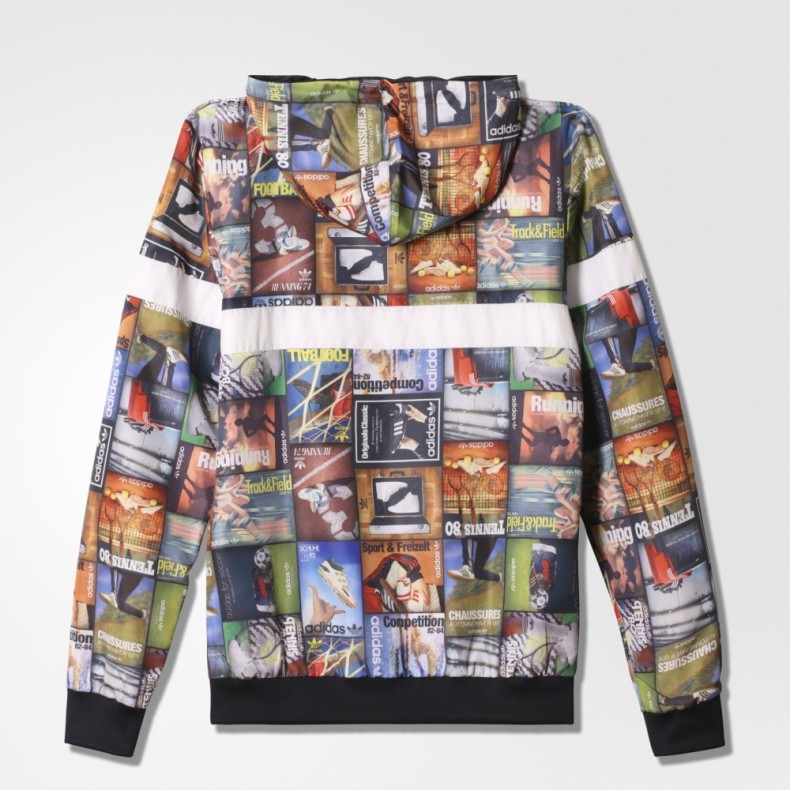 Original Adidas BTS Reversible Windbreaker Jacket AY7773 Multicolour Back To School Hoody