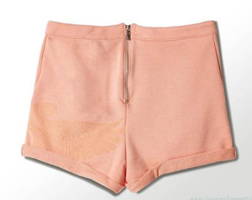 Adidas Originals Womens Rita Ora High Waist Shorts S11812 Peach Summer Shorts