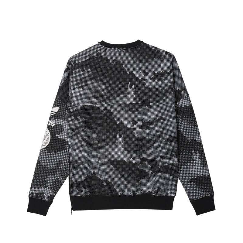 Adidas Originals Street Graphic Crew Navy Blue Sweatshirt AB8023 Long Sleeve TShirt