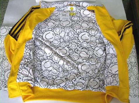 Original Adidas Adicolor Mr Happy Smile Jacket Mr Happy Y4 Jacket Yellow Soccer Track Top Hoody