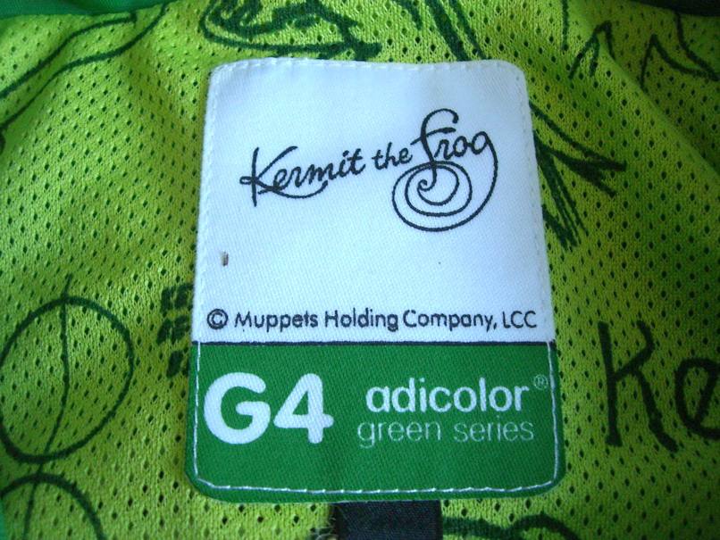 Original Adidas MENS G4 Jacket Green Kermit Jacket Adidas Adicolor Sport Embroidery Athletics Coat