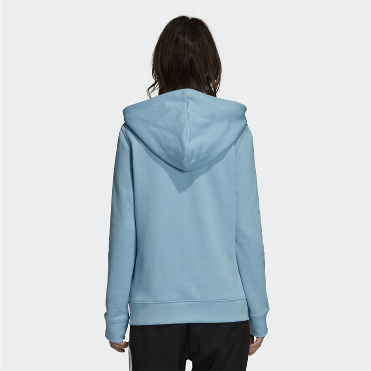 Adidas Trefoil Hoodie Blue Womens Sport DH3145 Hoodies