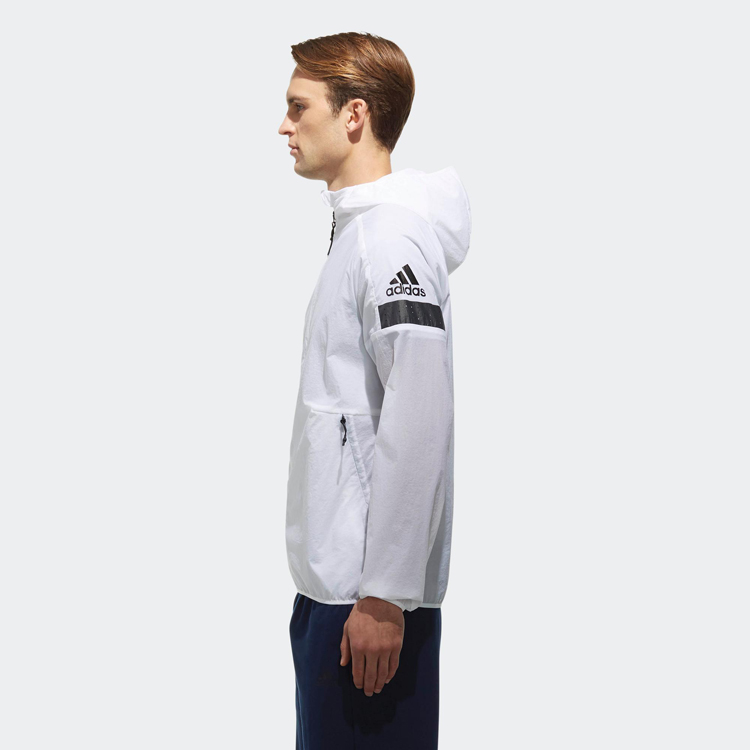 Originial Adidas WB ID Venti Mens Jacket CV8784 Windbreak White Hoody