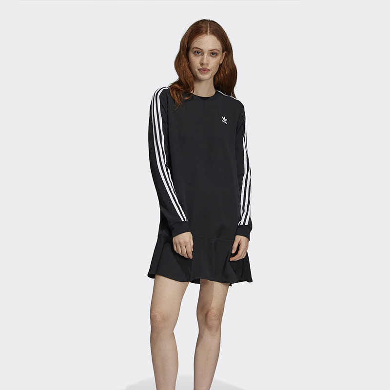 Original Adidas Women Dress DX3689 Black TEES Dress