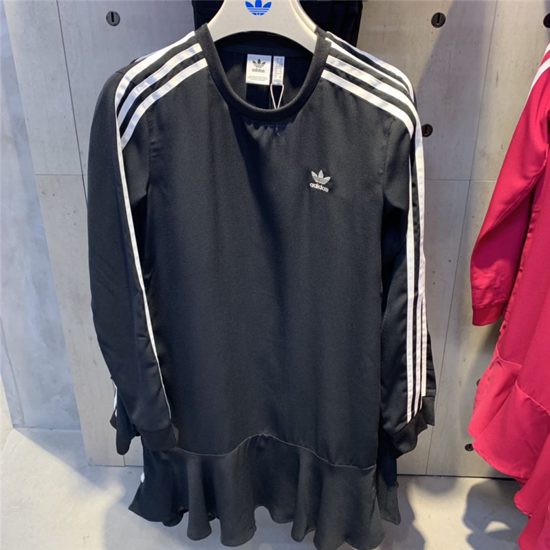 Original Adidas Women Dress DX3689 Black TEES Dress