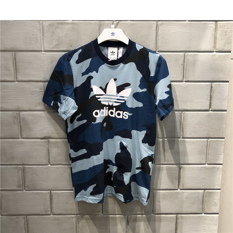 Adidas Camouflage Trefoil Tees DV2074 Mens Tees