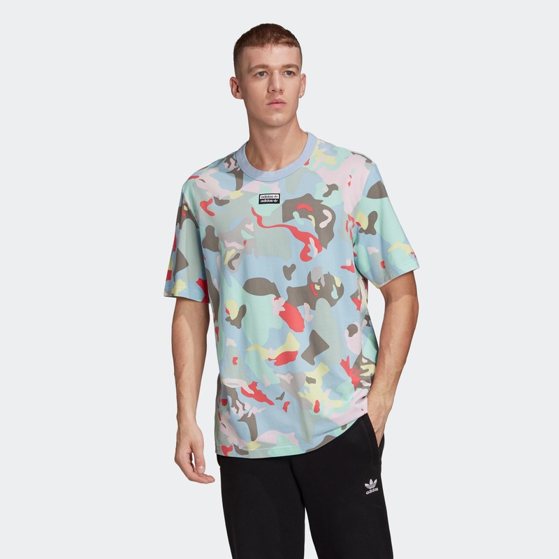 Original Adidas FS GRP AOP Mens FM2217 Summer Camo Tees C