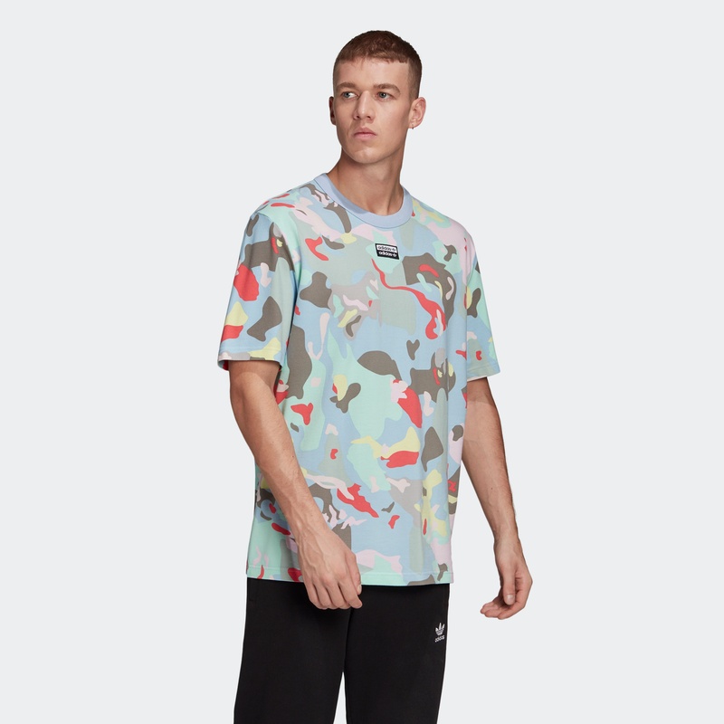 Original Adidas FS GRP AOP Mens FM2217 Summer Camo Tees C