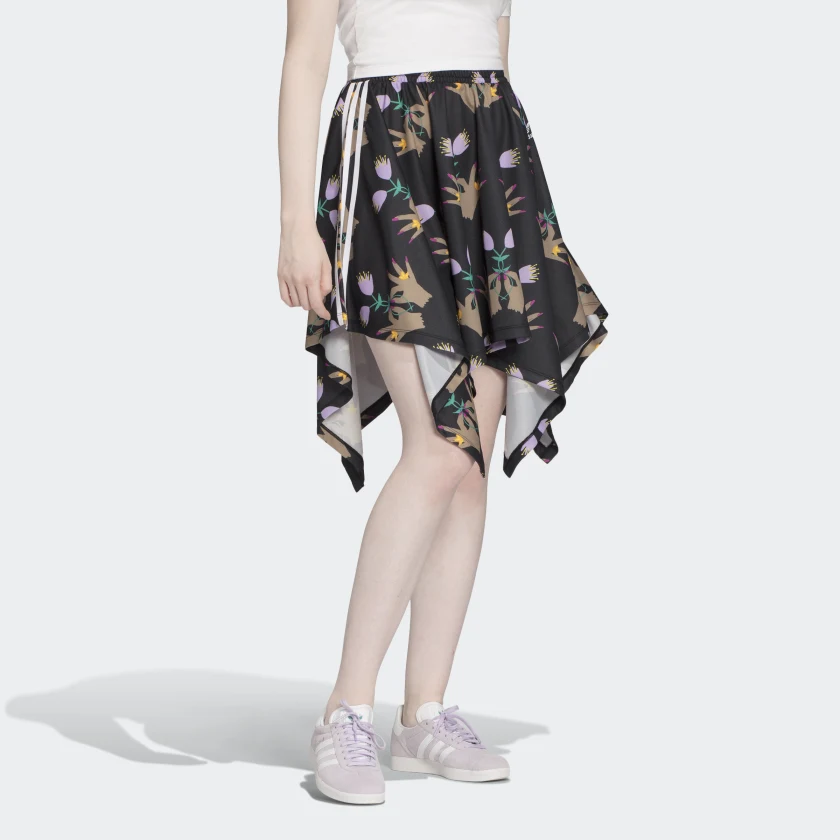 Original Adidas Womens Allover Print Skirt FL4055 Multicolor AOP Skirt C