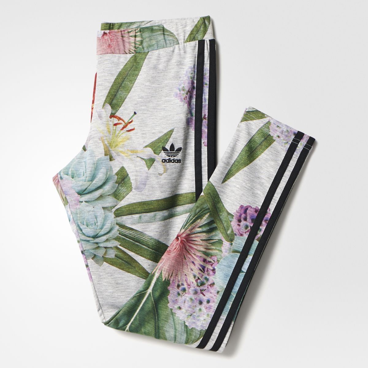 Adidas Womens Originals Training Leggings Multicolor AJ8879 Floral Print Leggging