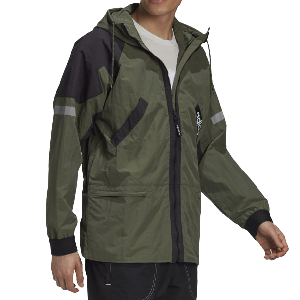 Original Adidas Adventure Windbreker Green Hoody GD5587 Base Green ADV Zip Jacket