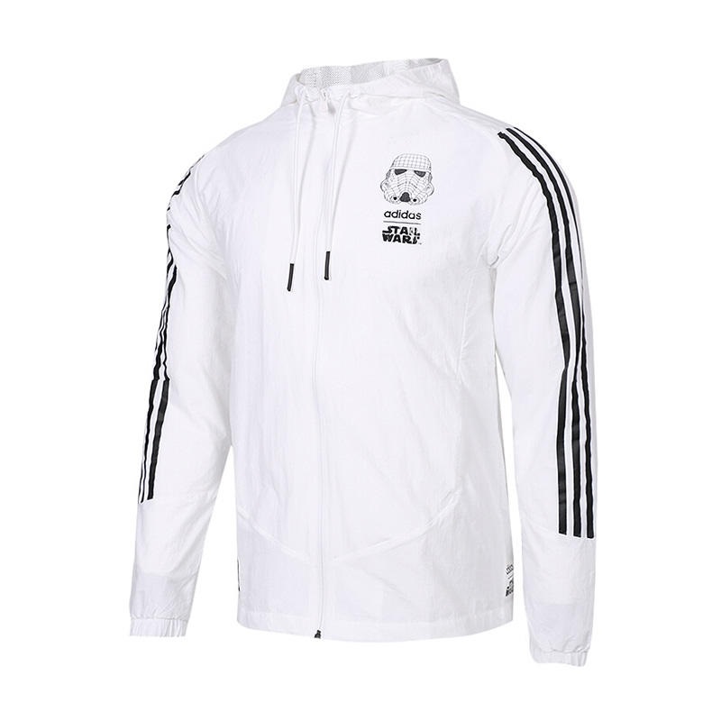 Adidas Original NEO Mens Star Wars Windbrek DW8174 White Hoody