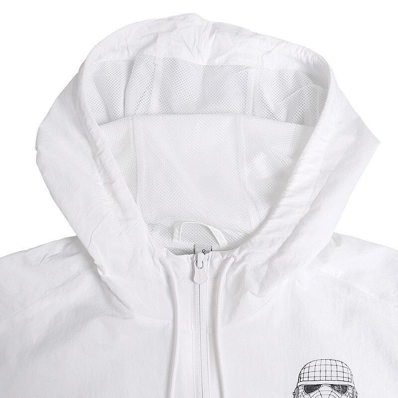 Adidas Original NEO Mens Star Wars Windbrek DW8174 White Hoody