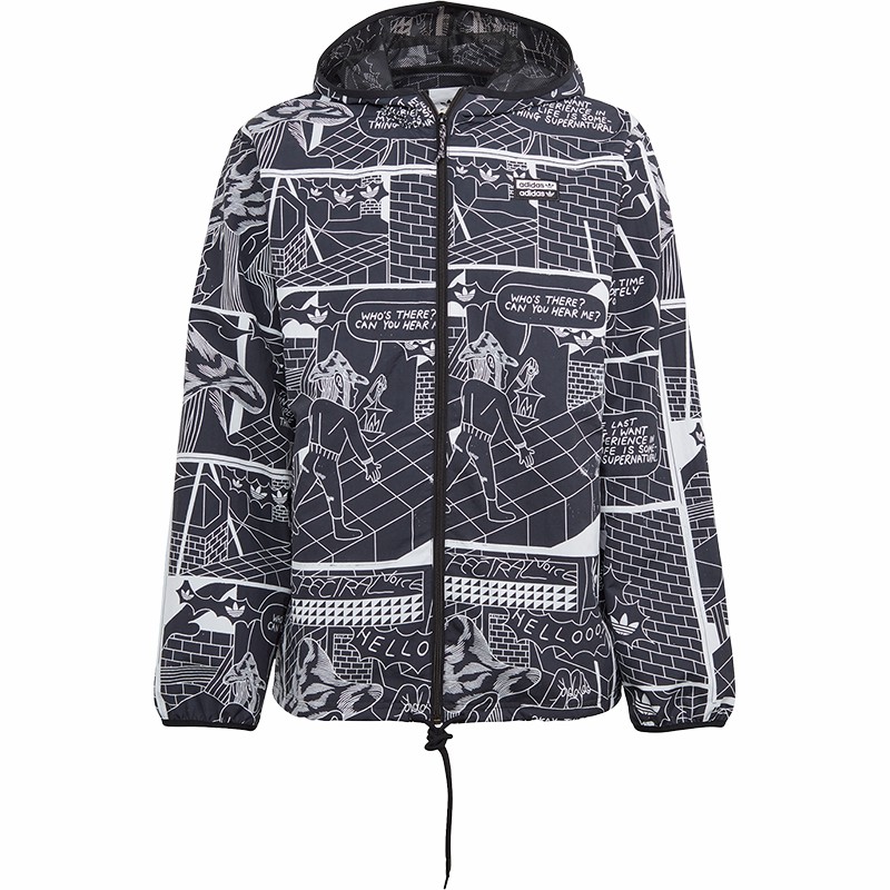 Adidas Originals Mens Multicolor Windbreak GN3333 Sport Jacket