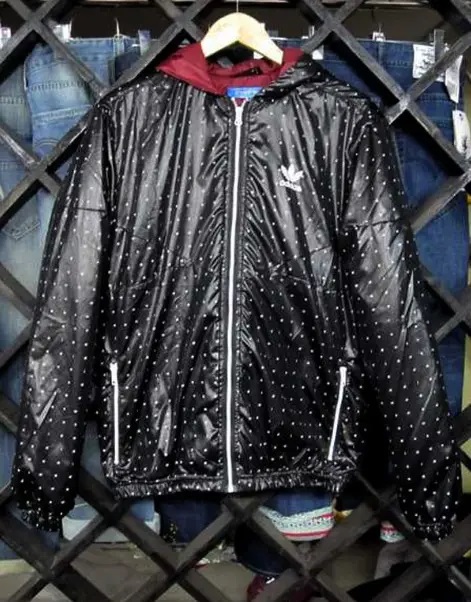 Original Adidas Mens Cotton Windbreak P01476 Hoodie