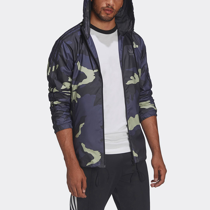 Adidas Original Graphics Camo Windbreker Black HF4876 Hoody 