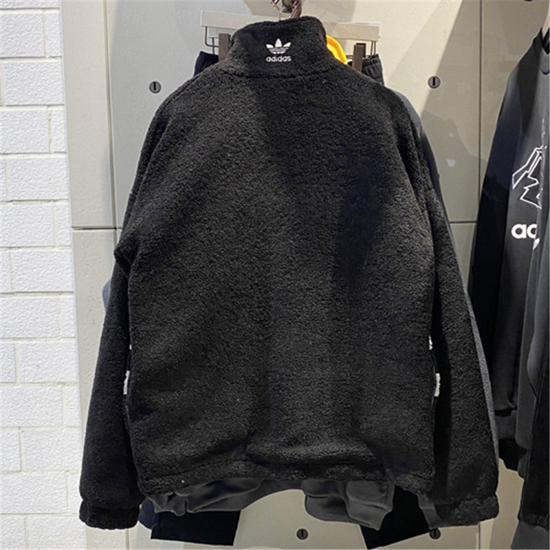 Adidas Originals Big Trefoil Fleece Jacket Black/White 2 Colors GC8695/GC8696 Jacket