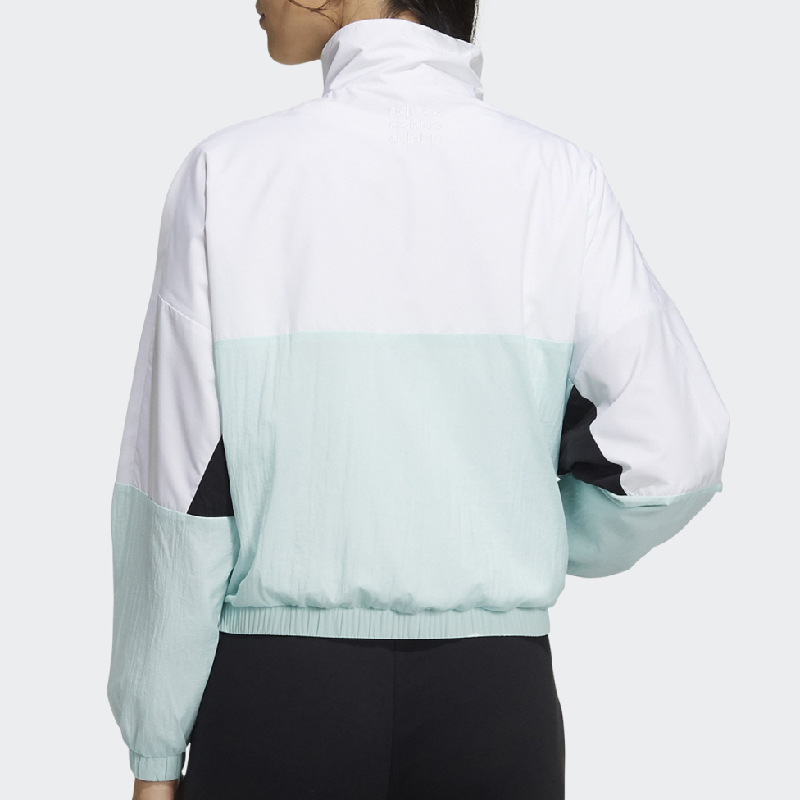 Adidas Womens Windbreaker GP5424 Jacket NEO Icons CE Top GP5425 Black Top