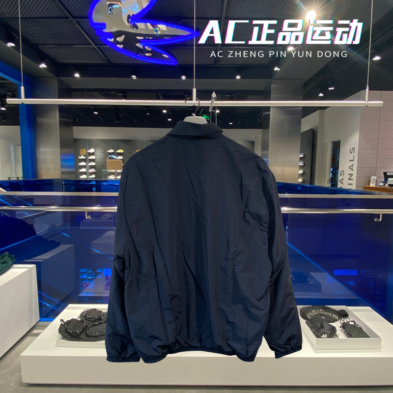 Adidas Trefoil Coach Jacket ED5516 Black Coach Jacket