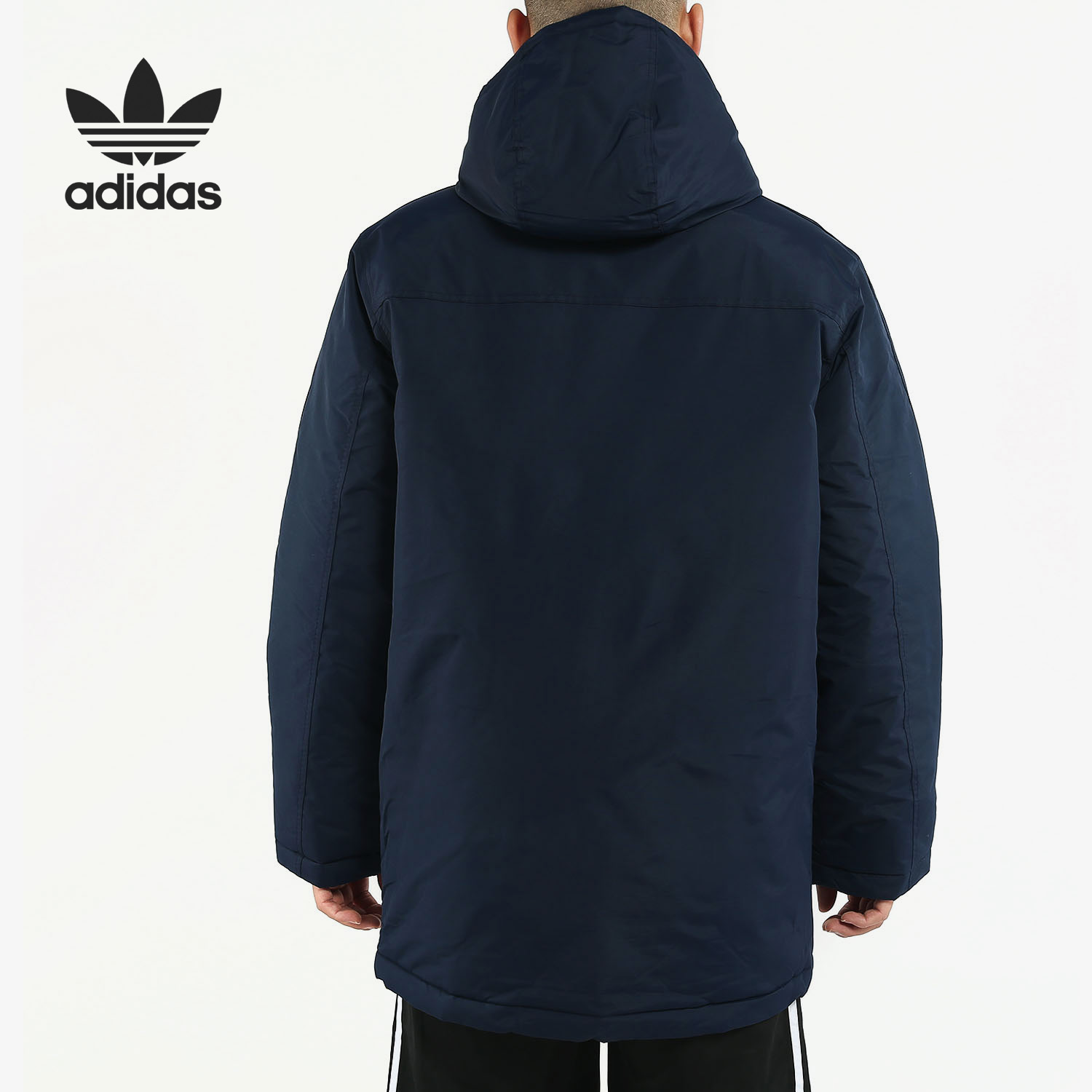 Adidas Originals Mens Warm Padded Parka ED5836 Jacket Navy Hoody