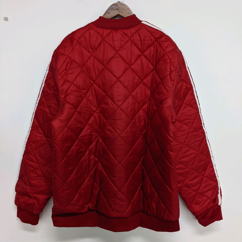 Adidas Mens Superstar Quilted EB4073 Red Winter Coat