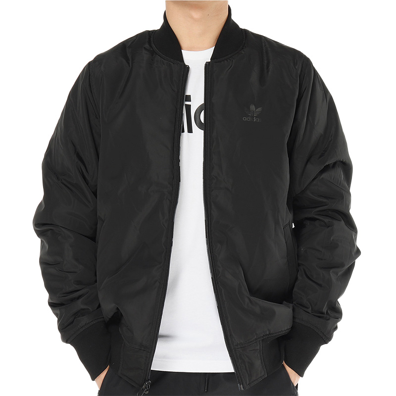 Adidas Originals Graphic Reversible Jacket DN8049 Bomber Cotton Padded Winter Coat 
