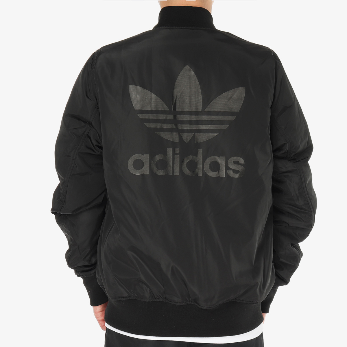 Adidas Originals Graphic Reversible Jacket DN8049 Bomber Cotton Padded Winter Coat 