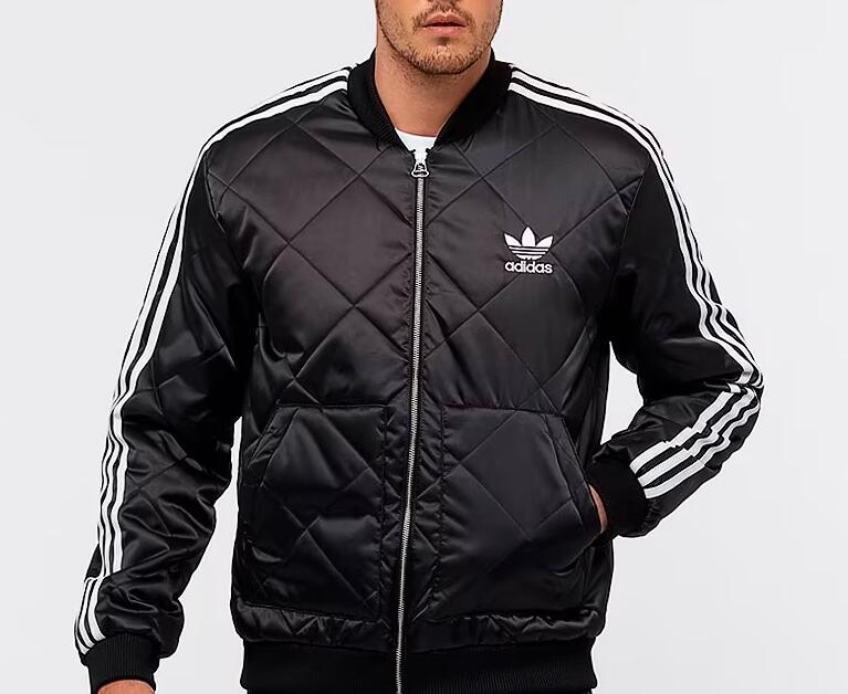 Adidas Originals Superstar Quilted Jacket In Black BS3020 Superstar Track Top