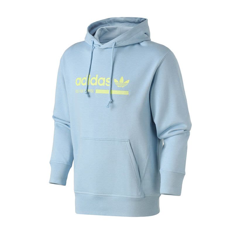 Adidas Originals Kaval Series Printing DV1941 Logo Caual Sports Pullover  Blue Hoody