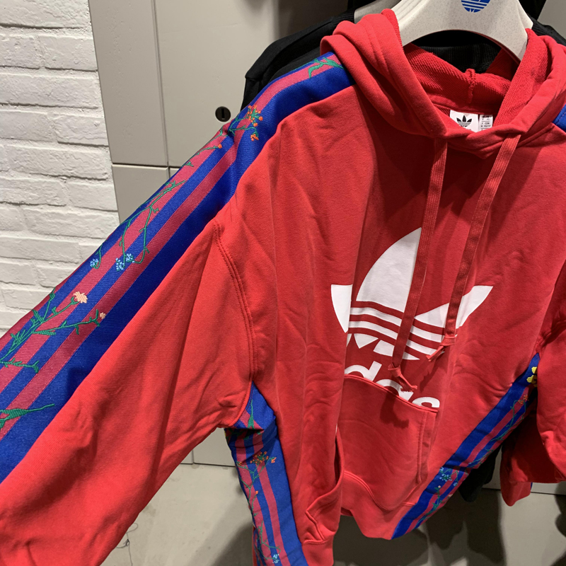 Adidas Floral Hoodie ED4768 Fuchsia Sweatshirt Hoody