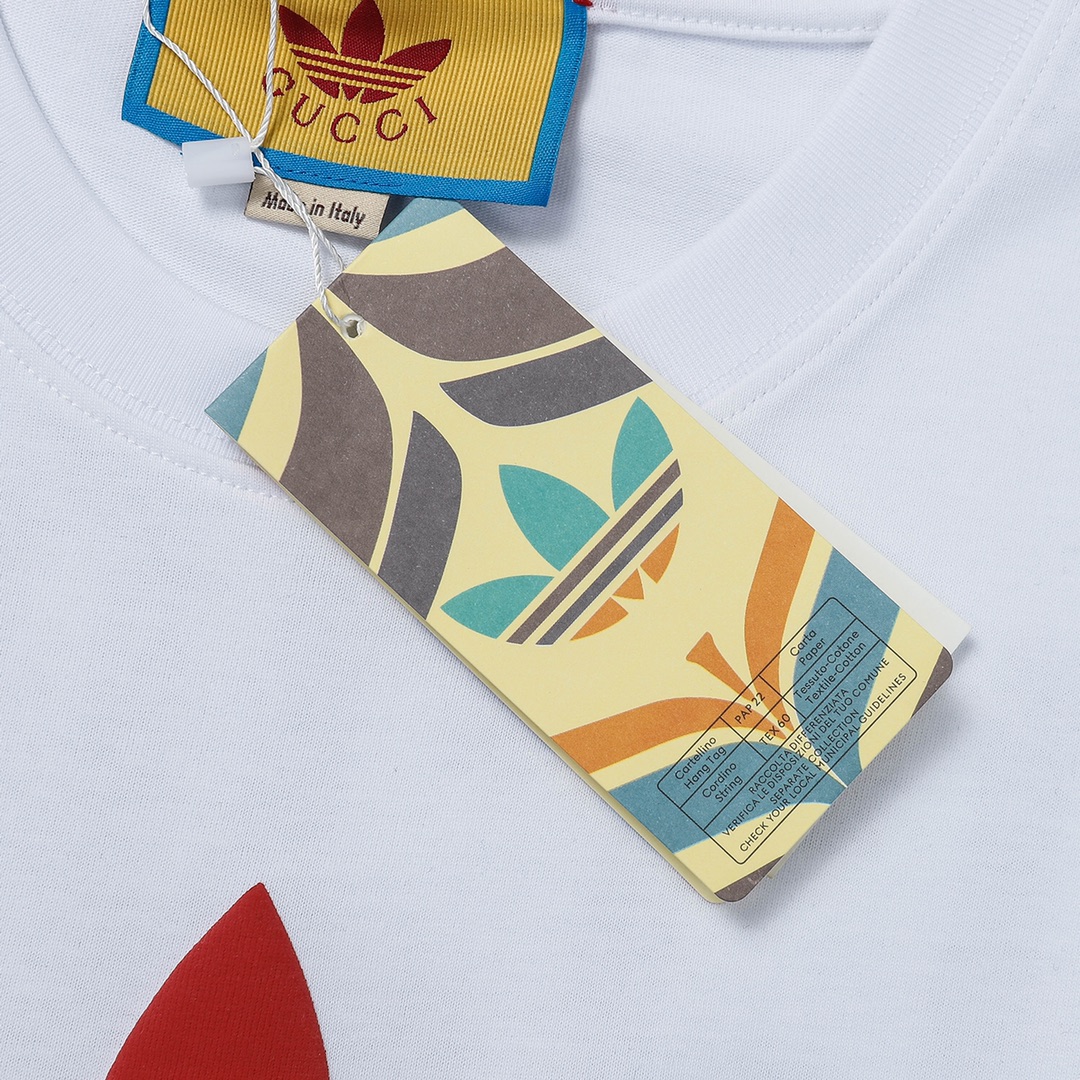 Adidas X Gucci Collaboration 2023SS Summer Tees Two Colors HL00100