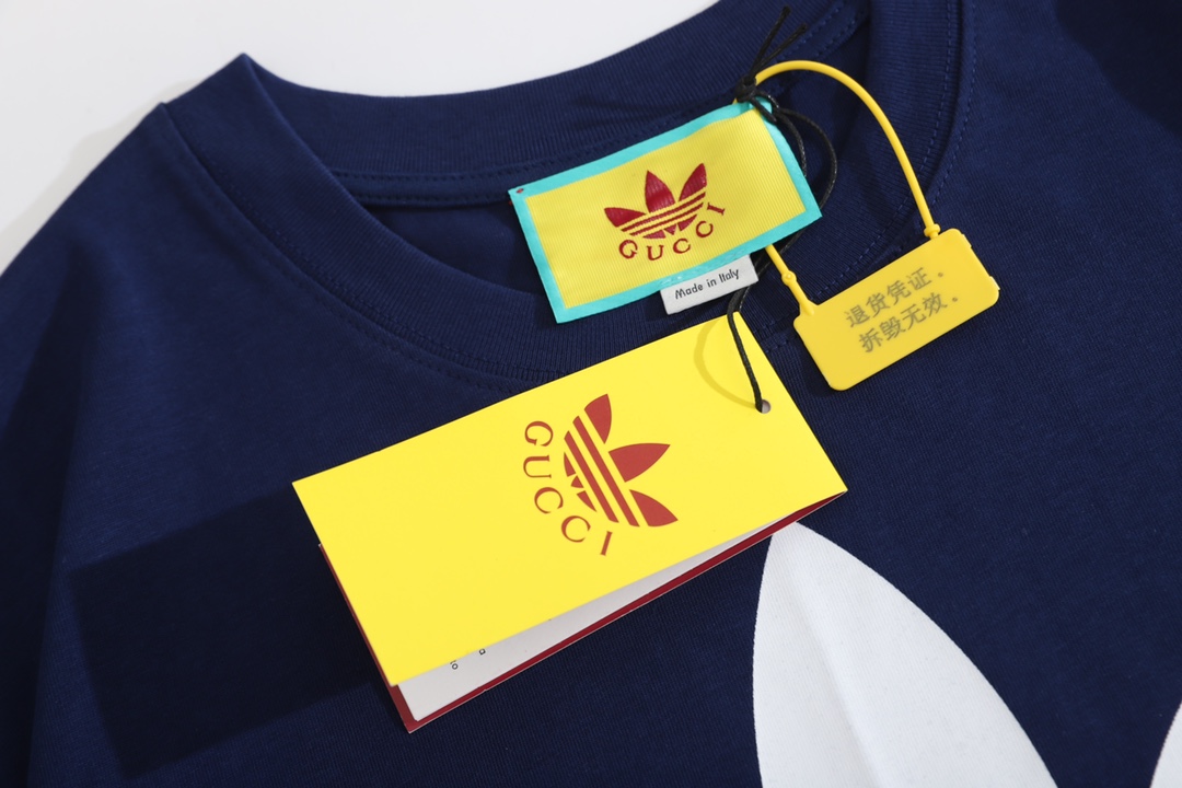 Adidas X Gucci Collaboration 2023 Summer Tees TS00105 Two Color Tees