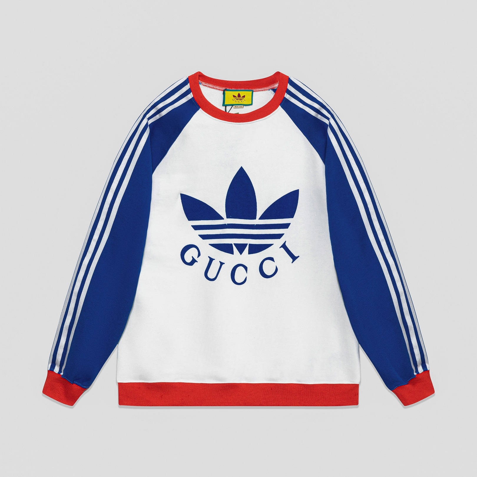 Adidas X Gucci Collaboration 2023 Sweater RD00145 Neck Tees Trefoil Sweater