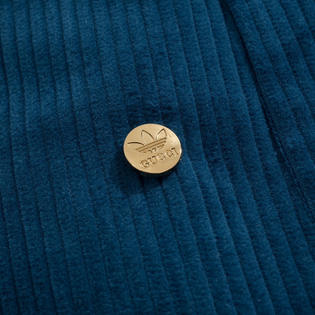 Adidas X Gucci Collaboration Mens Suit Corduroy Jacket With Pants